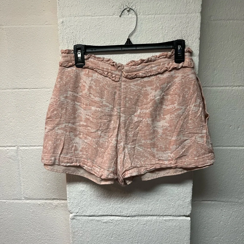 Endless Rose High Waist Pink Patterned Shorts. Medium - Picture 3 of 4